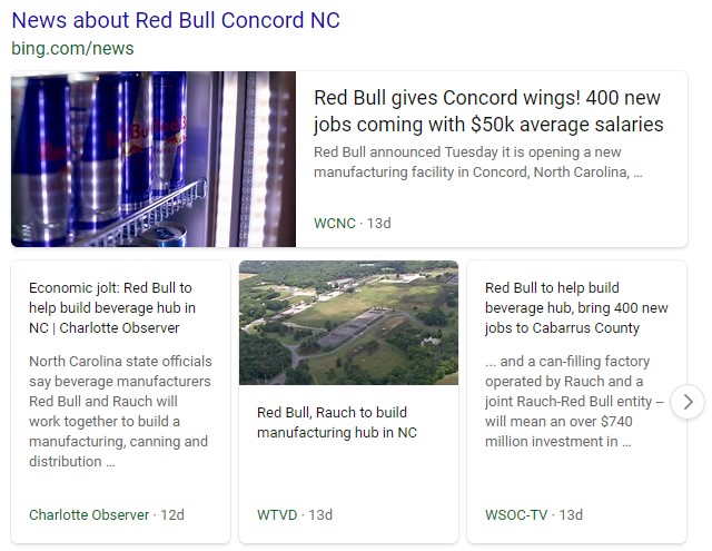 Red Bull Concord NC