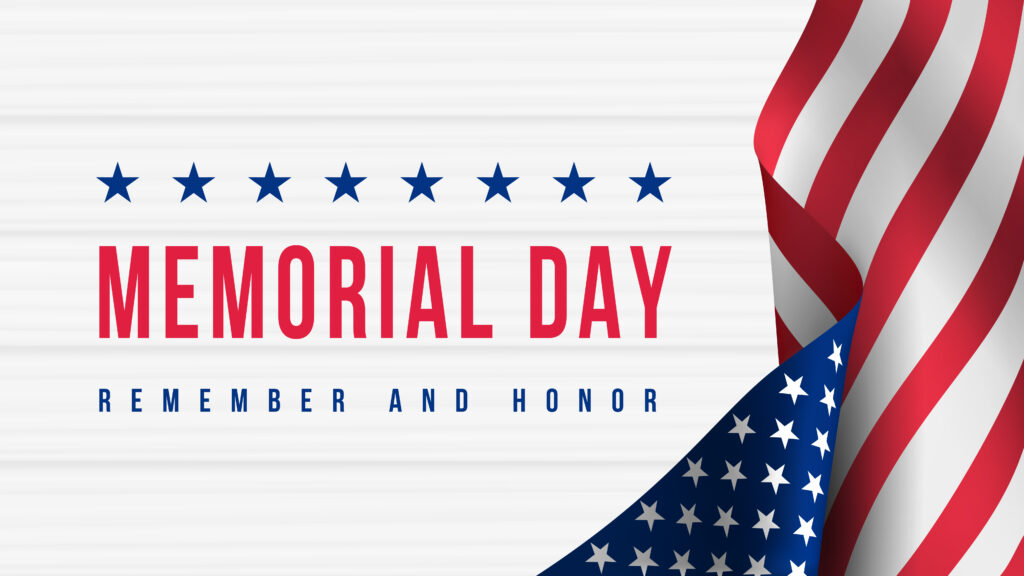 Memorial Day - Remember and Honor Poster. Usa memorial day celebration. American national holiday